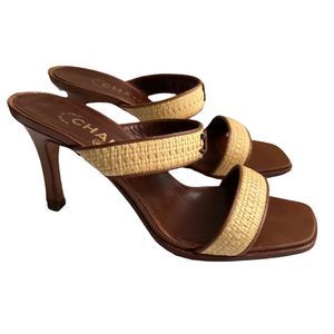 Chanel Strap Heels Cc *Authentic*